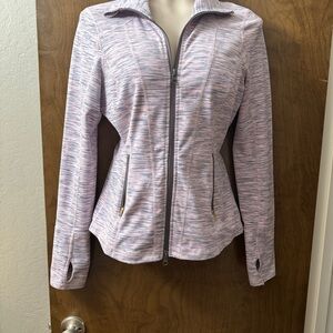 Zella Heathered Pink and light grey  Zip-Up Jacket